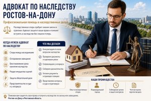 Адвокат по наследству в Ростове: в каких ситуациях он нужен и как устроены наследственные споры
